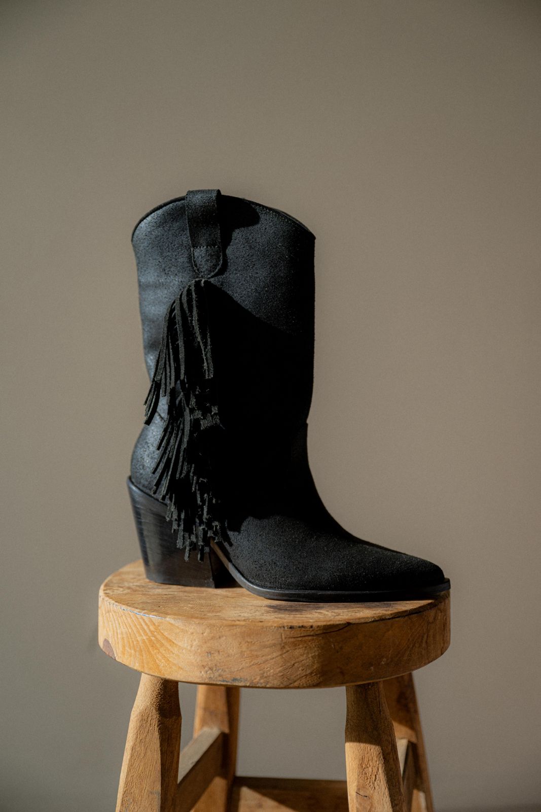 Bota texana con flecos AVANI