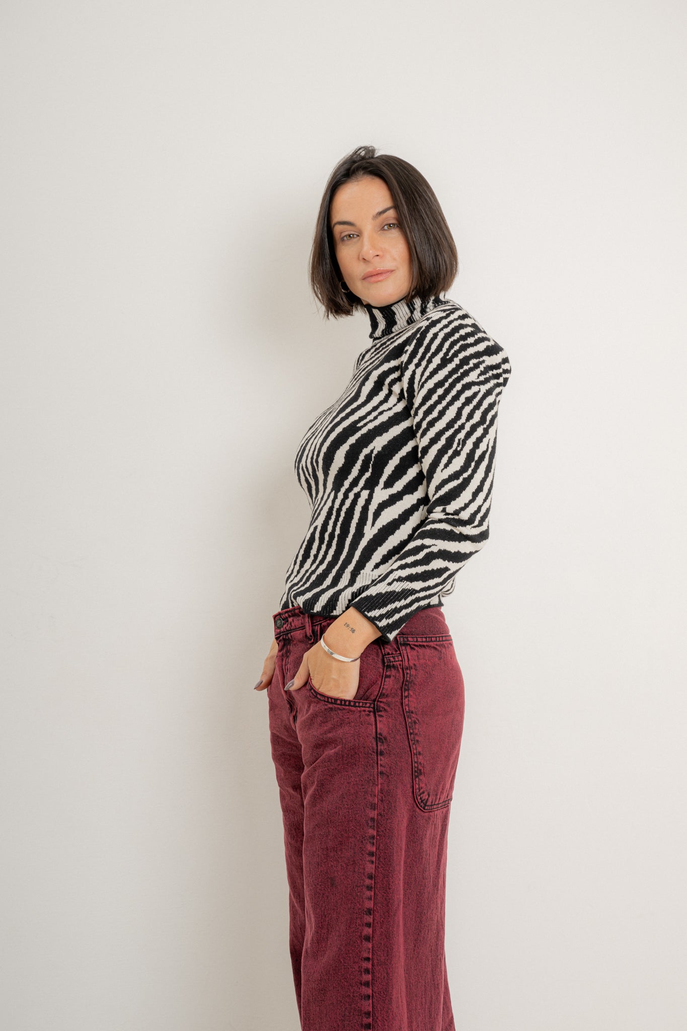 Sweater polera ZEBRA