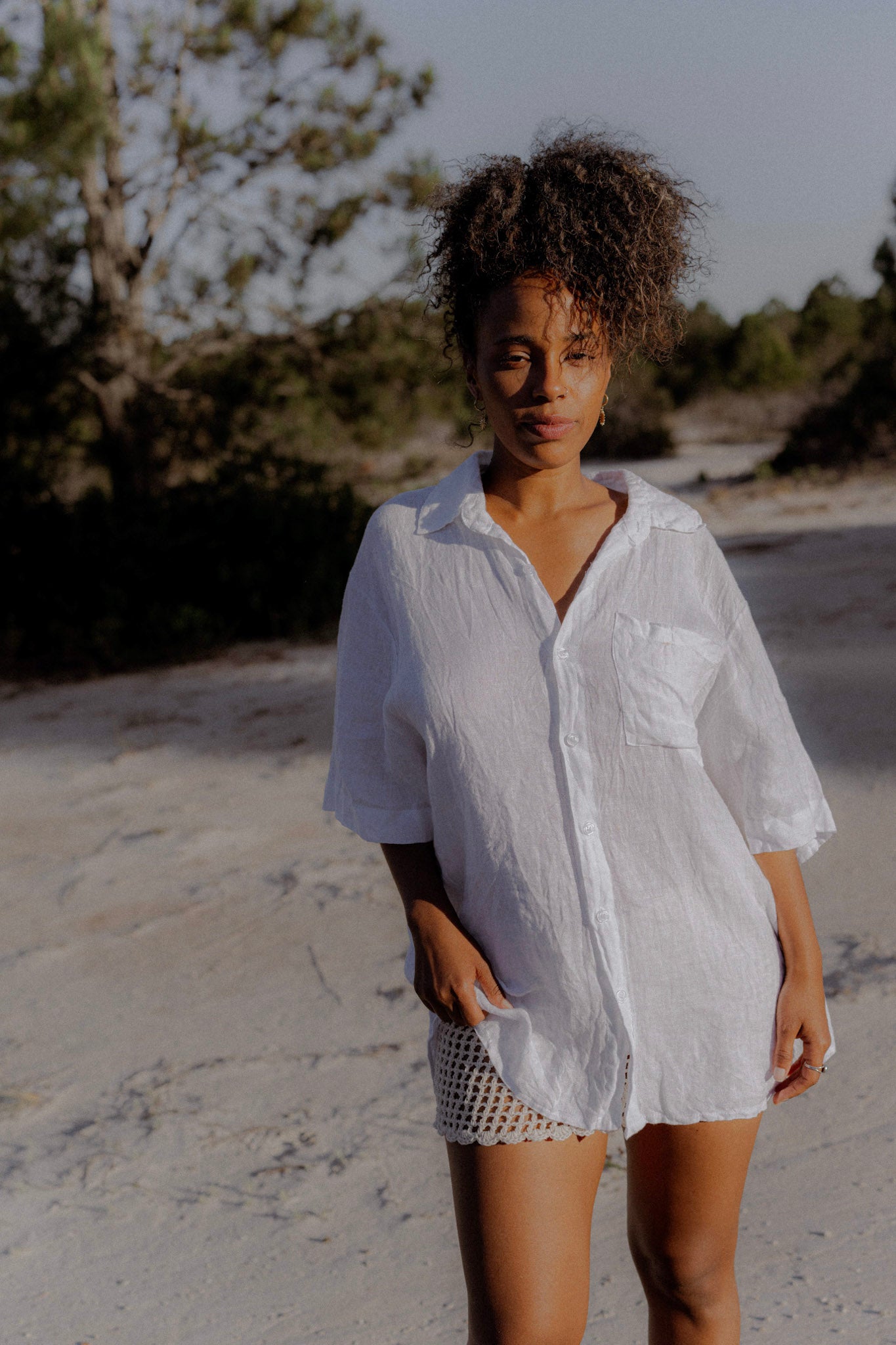 Camisa de lino GARDENIA