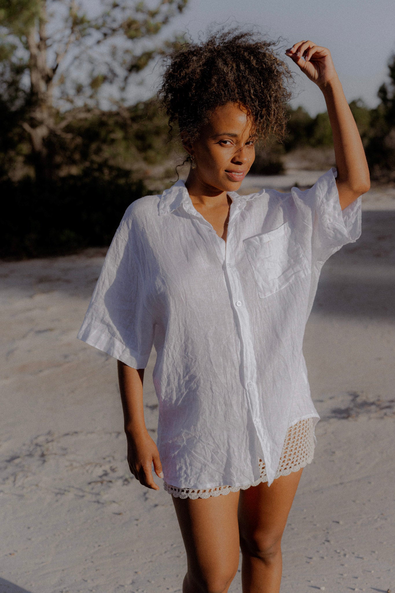 Camisa de lino GARDENIA