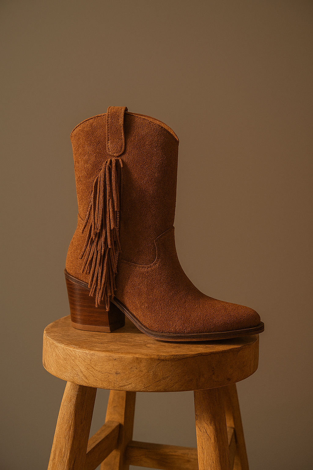 Bota texana con flecos AVANI