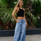 Jeans Denim Extra Wide TULUM | Tiro Alto y Calce Perfecto | BRAVA
