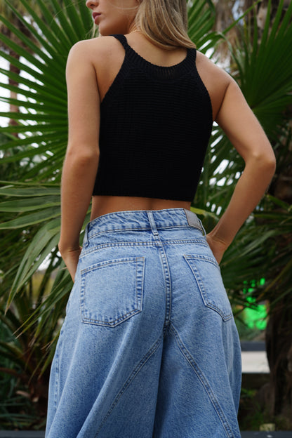 Jeans Denim Extra Wide TULUM | Tiro Alto y Calce Perfecto | BRAVA