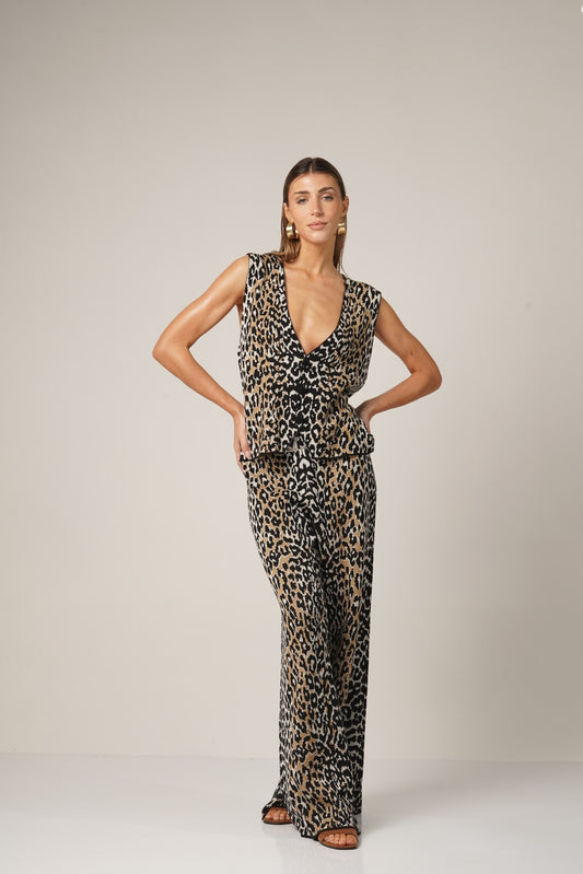 Set tejido SERENA animal print