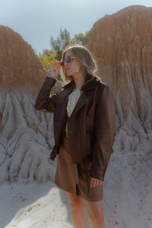 Campera de cuero DUNA