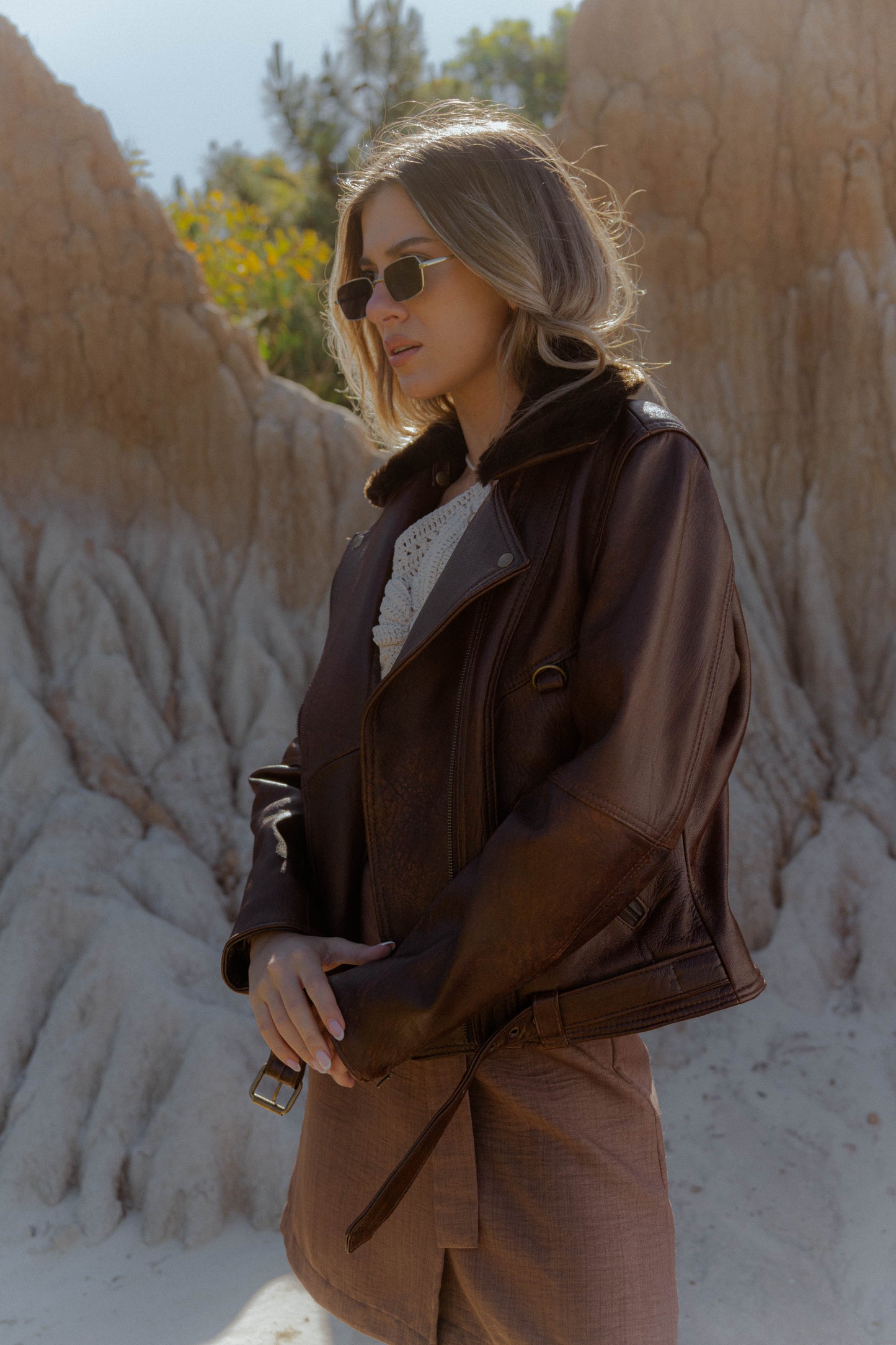 Campera de cuero DUNA