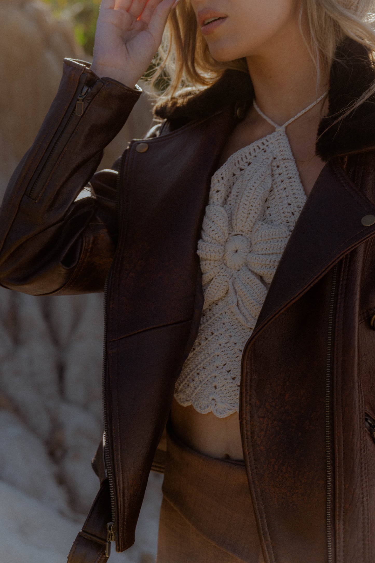 Campera de cuero DUNA