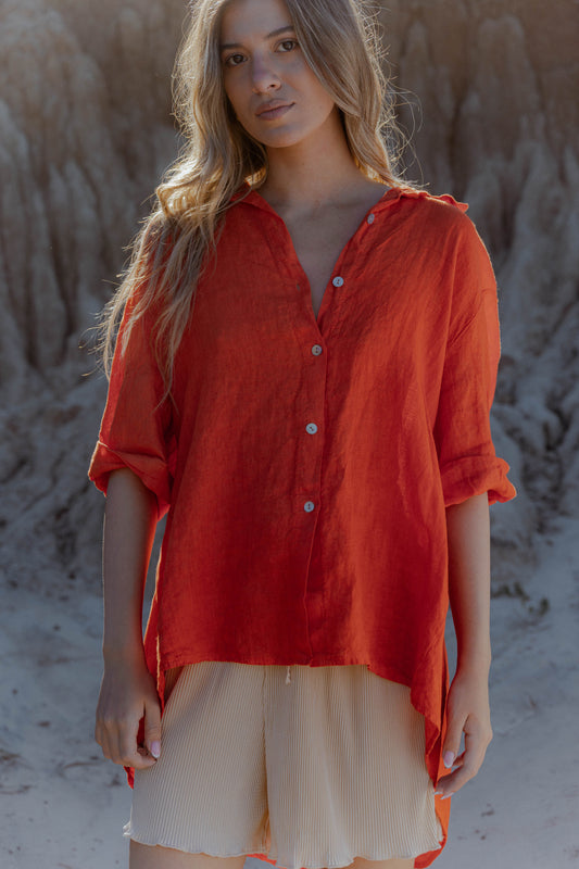 Camisa de lino GARDENIA