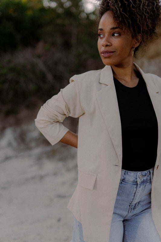 Blazer de lino RAÍZ