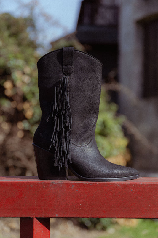 Bota texana con flecos AVANI