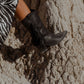 Bota texana con flecos AVANI