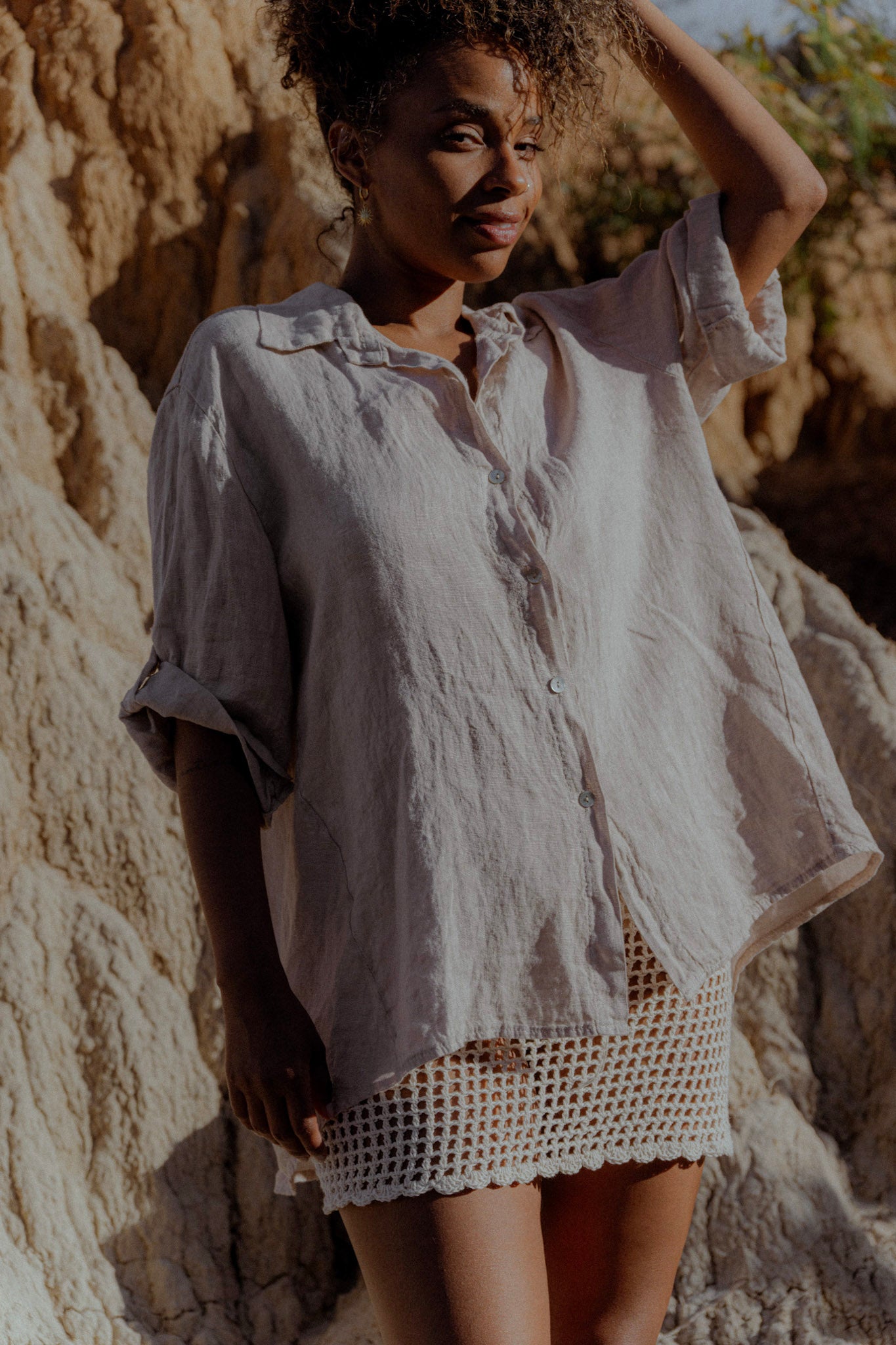 Camisa de lino GARDENIA