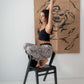 sentada jean mery  animal print