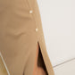 pollera beige botones