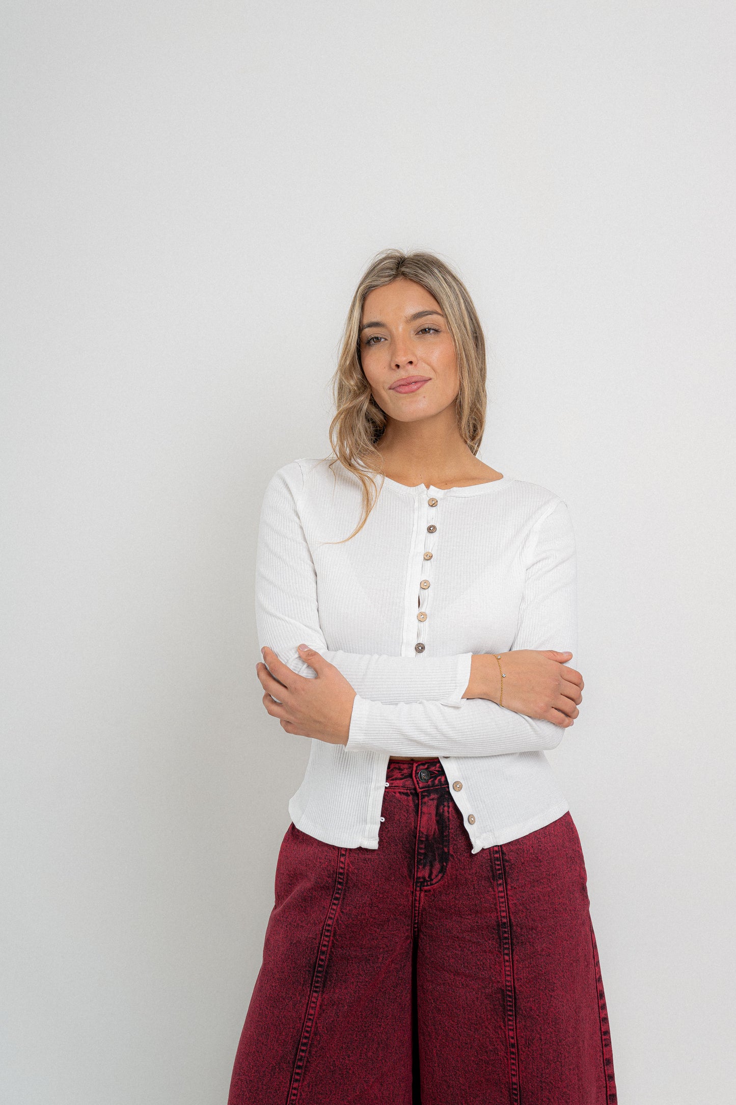 Remera botones MARGARITA
