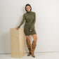 vestido cuello hilo