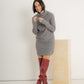 vestido hilo gris
