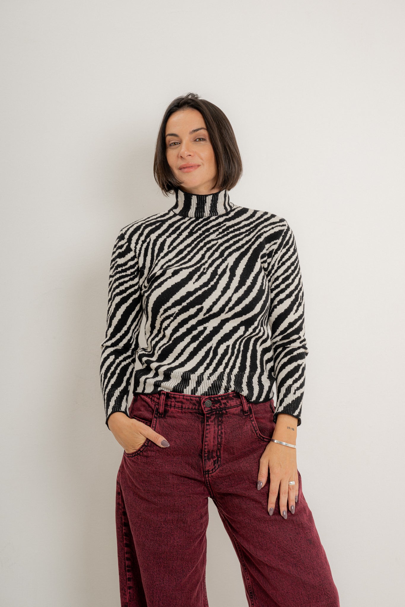 Sweater polera ZEBRA