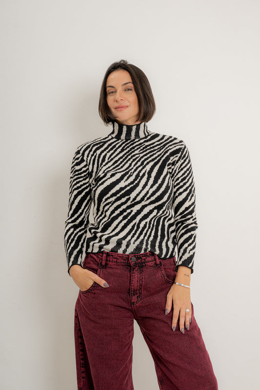 Sweater polera ZEBRA
